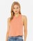 BELLA + CANVAS Women’s Racerback Crewneck Crop Tank Top for Summer Wear & Custom Print Casual Crop